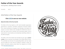 Tablet Screenshot of fatheroftheyearawards.org